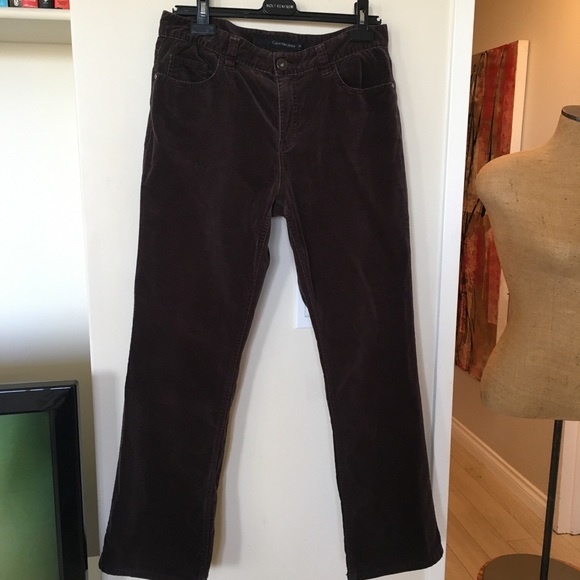 Sold. 10 Calvin Klein Velvet Brown Jeans - Picture 3 of 7